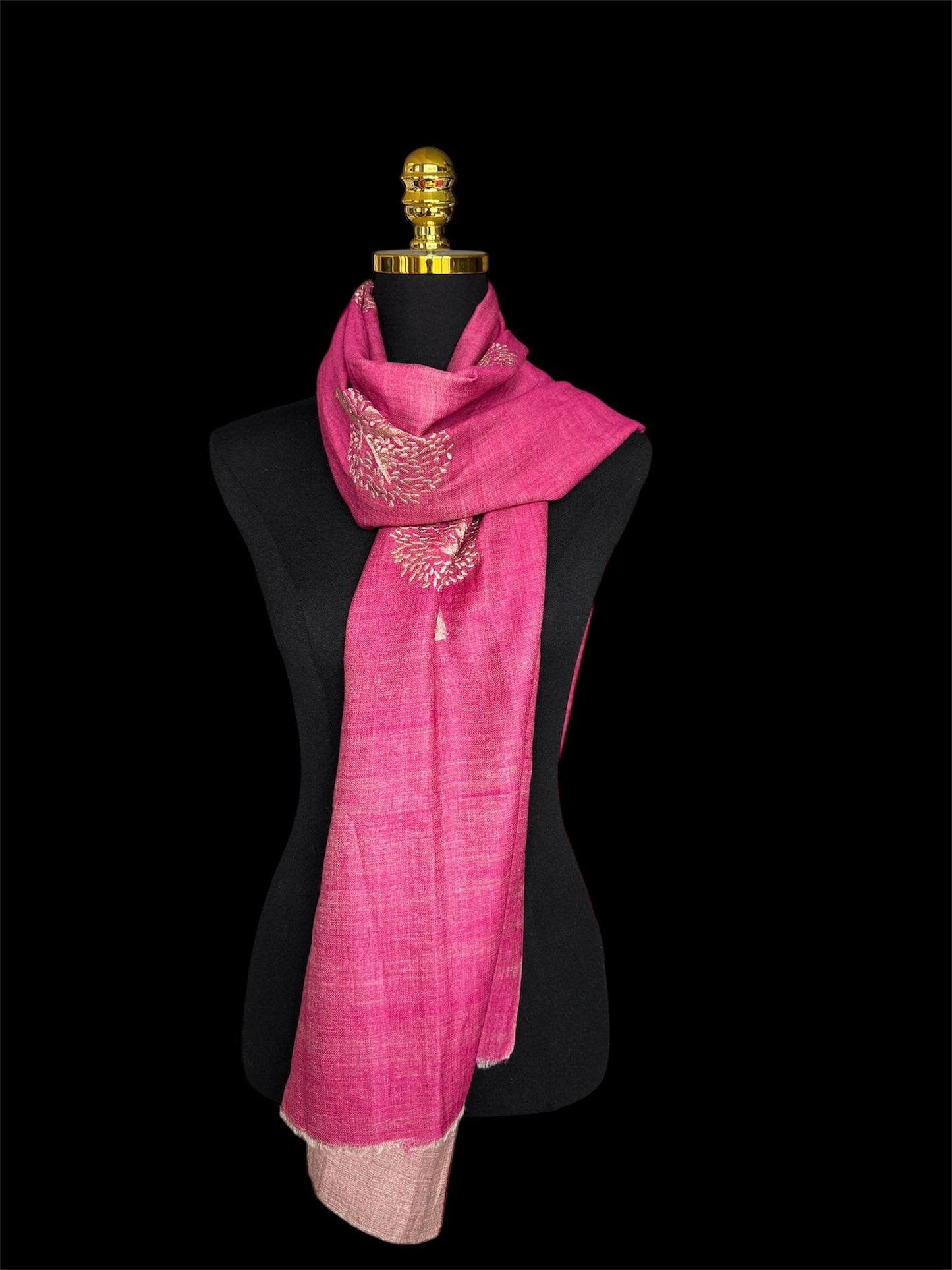 Fine Wool Pink Stole