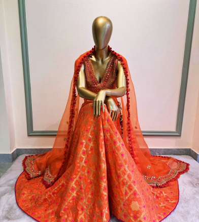 Chanderi Silk Lehenga