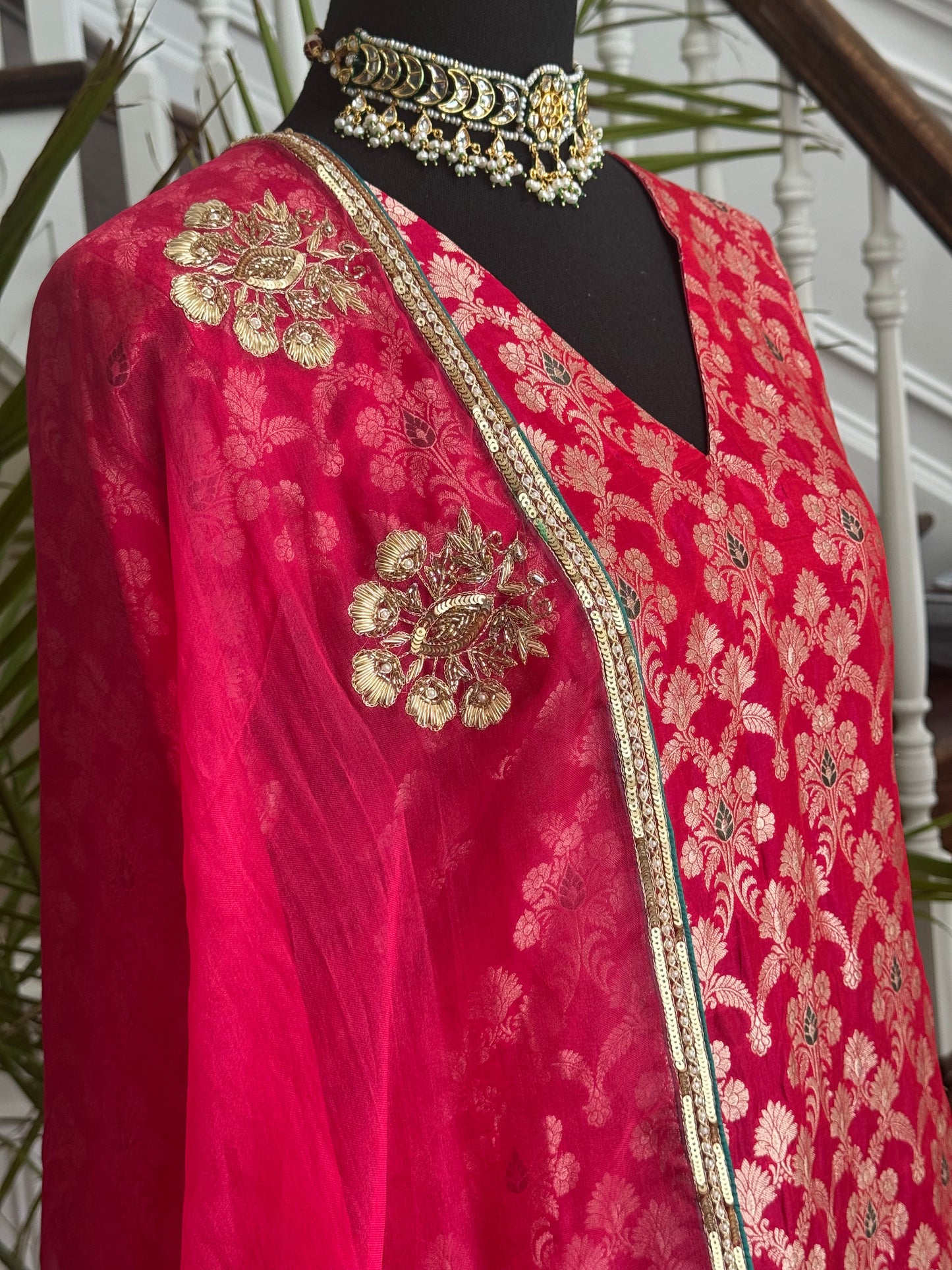 Pure Katan Silk Banarsi suit