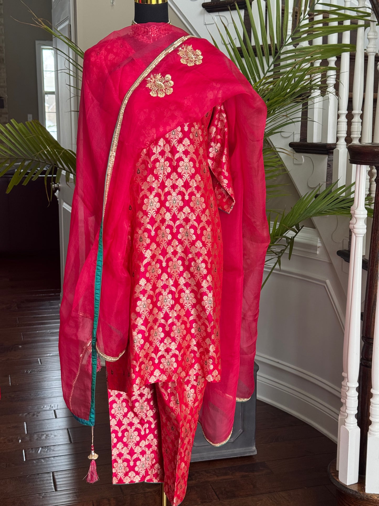 Pure Katan Silk Banarsi suit