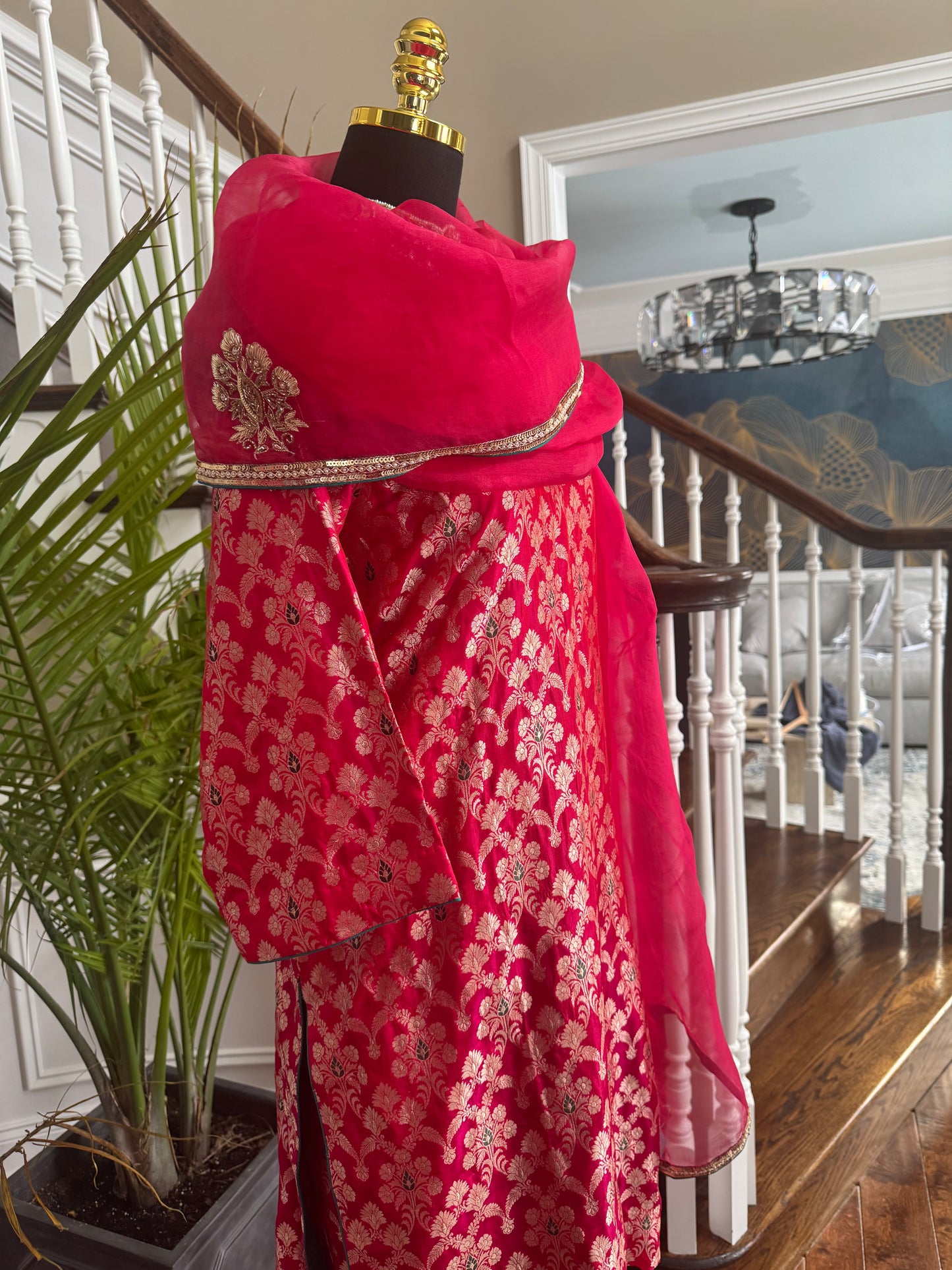 Pure Katan Silk Banarsi suit