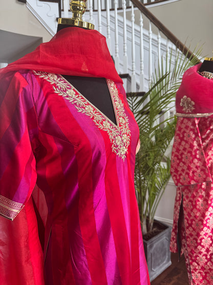 Pure Katan Silk Banarsi suit